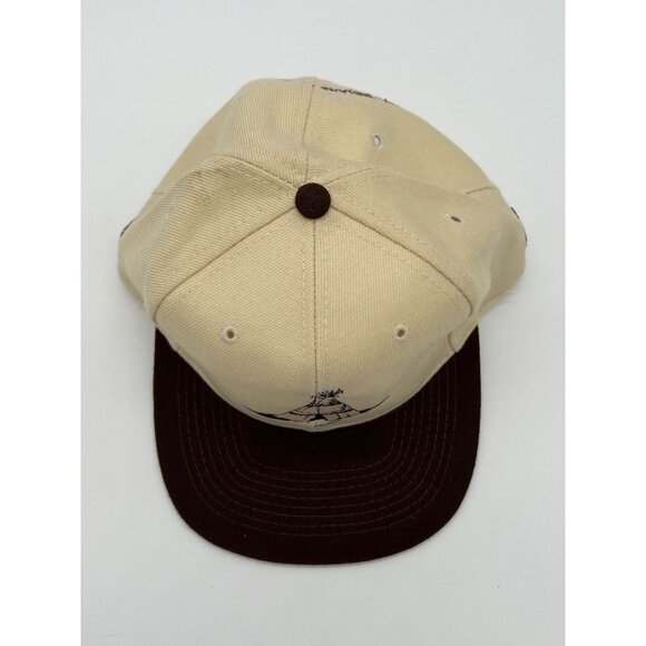All Indians Rendezvous Beige & Brown Teepee Embroidered Snapback Cap - Picture 5 of 9